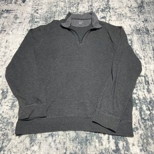 Polo Ralph Lauren Dark Gray Quarter Zip Pullover Sweatshirt Size Large 180/100A